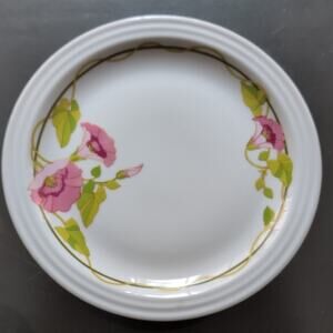 Footed Cake Stand  Porcelain The Toscany Collection 10 1/2" W 4 1/4" H Japan